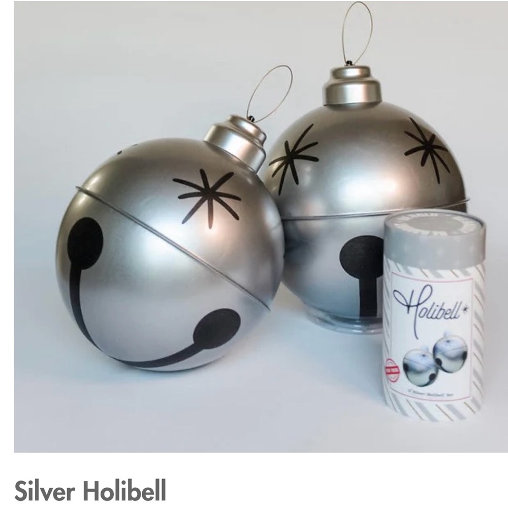 Holibell set of 2 silver bells